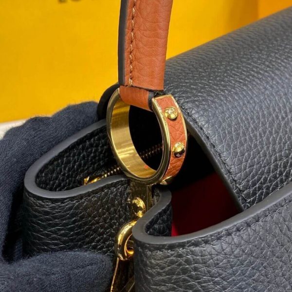 Replica Louis Vuitton Capucines MM Noir Rouge M59020 - Image 10