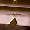 Best Replicas Bags - LV Capucines MM Replica in Rose/Beige | M59020 Style Shop For Best Louis Vuitton LV Replica Bags With Cheap Price