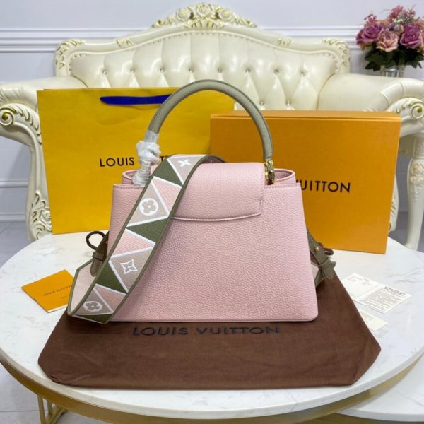 LV Capucines MM Replica in Rose/Beige | M59020 Style - Image 3