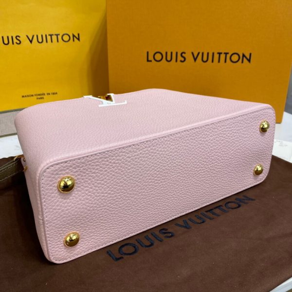 LV Capucines MM Replica in Rose/Beige | M59020 Style - Image 4