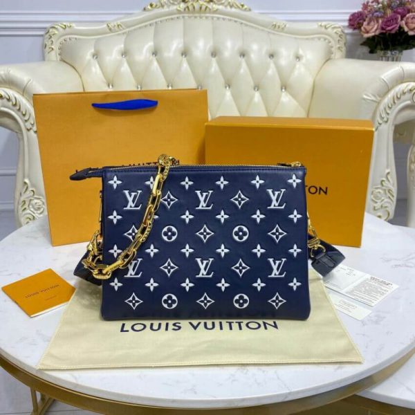 Louis Vuitton Coussin PM Replica Navy Blue M57790 - Image 4