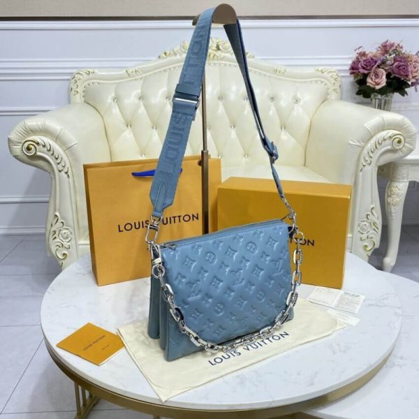 Replica Louis Vuitton Coussin PM M58699 Bleu Glacier Bag - Image 4