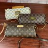 Best Replicas Bags - Louis Vuitton Damier Azur Eva Clutch Replica N55214 Shop For Best Louis Vuitton LV Replica Bags With Cheap Price