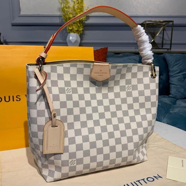 Louis Vuitton Damier Azur Graceful PM Replica Handbag N42248 - Image 3