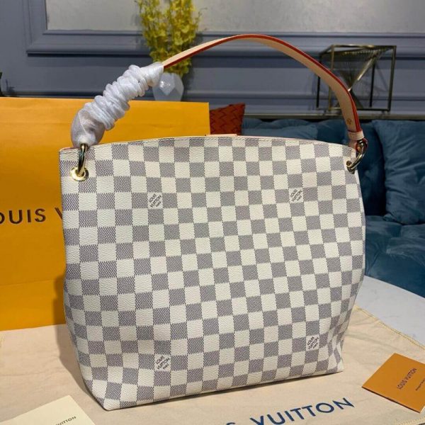 Replica LV Damier Azur Graceful PM N42249 Canvas Bag - Image 4