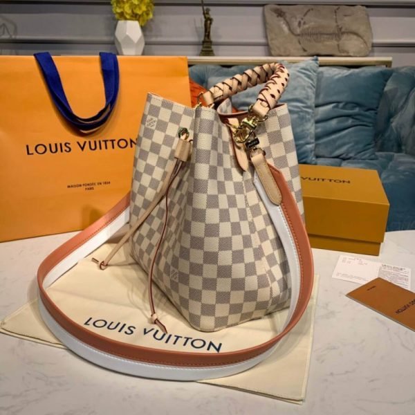 LV Replica Damier Azur Neonoe N40344 Handbag Canvas Tote - Image 2