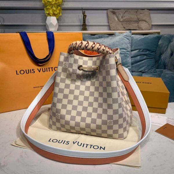 LV Replica Damier Azur Neonoe N40344 Handbag Canvas Tote - Image 3