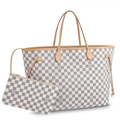 Damier Azur Canvas Neverfull GM Replica by Louis Vuitton N41360