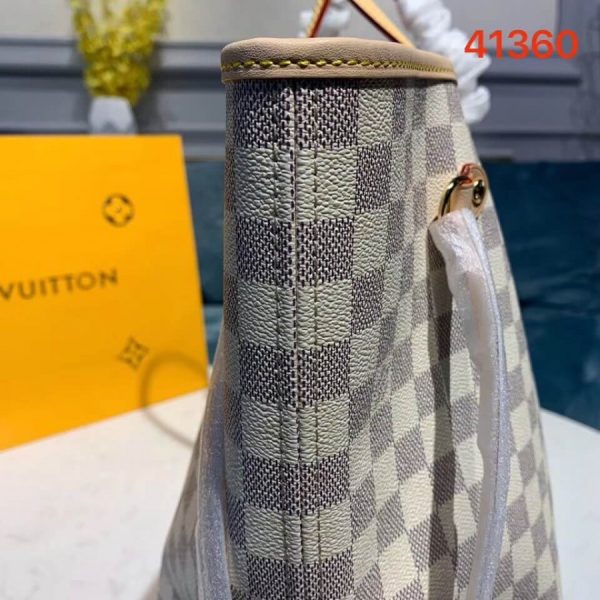 Damier Azur Canvas Neverfull GM Replica by Louis Vuitton N41360 - Image 6