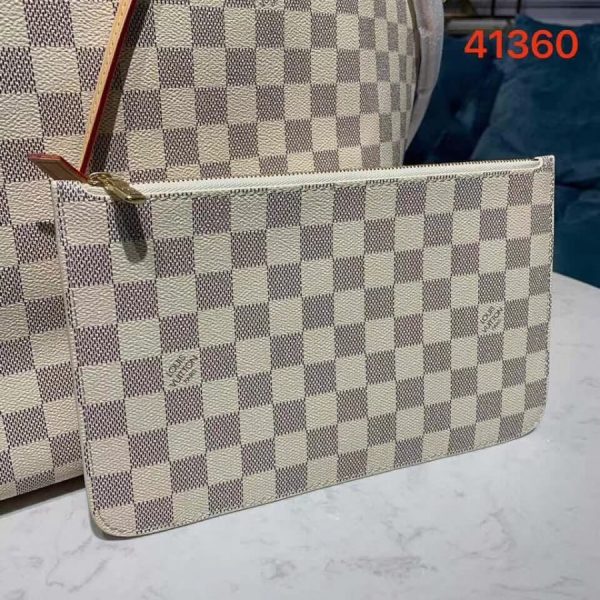 Damier Azur Canvas Neverfull GM Replica by Louis Vuitton N41360 - Image 7