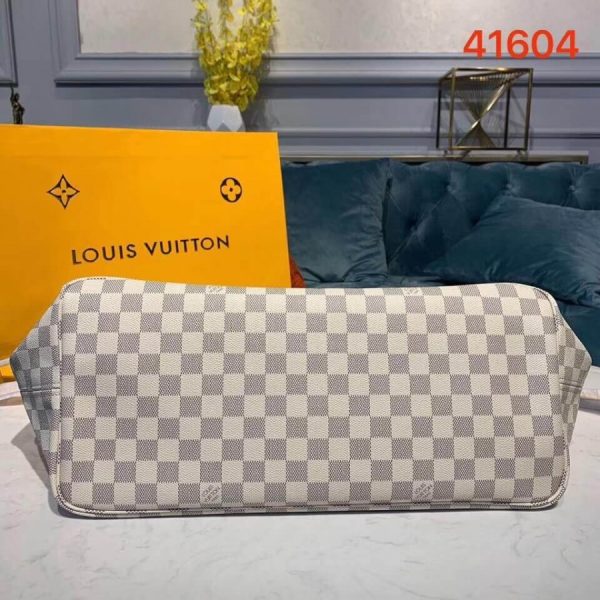Replica Louis Vuitton Damier Azur Neverfull GM Pink Tote - Image 5