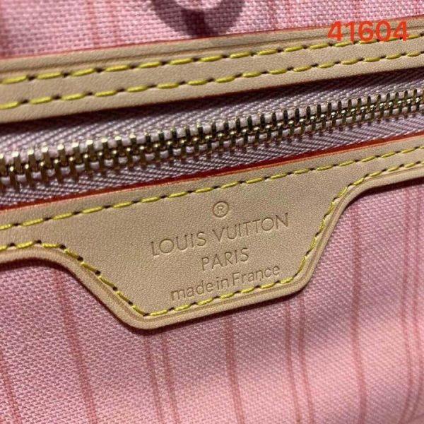 Replica Louis Vuitton Damier Azur Neverfull GM Pink Tote - Image 8