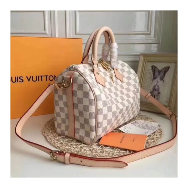 Replica LV Damier Azur Speedy Bandouliere 25 N41374 - Image 3