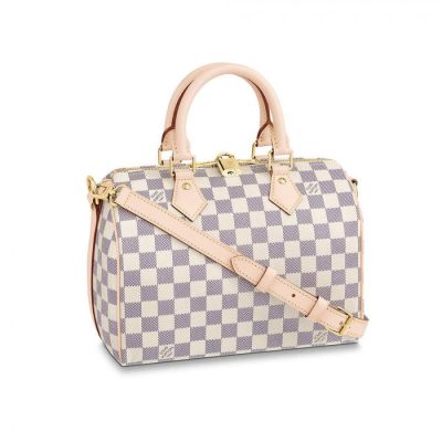 Replica LV Damier Azur Speedy Bandouliere 25 N41374