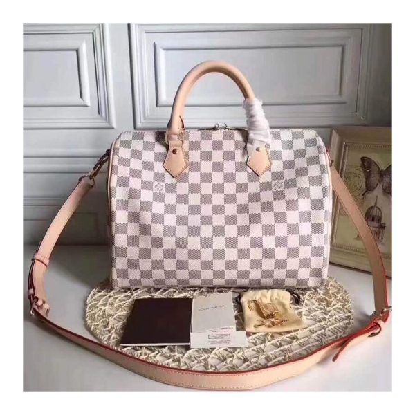 Replica LV Damier Azur Speedy Bandouliere 30 N41373 - Image 2