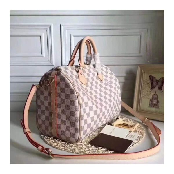 Replica LV Damier Azur Speedy Bandouliere 30 N41373 - Image 3