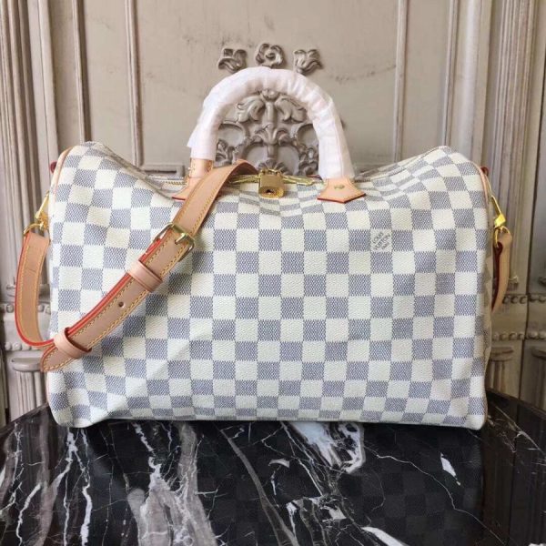 Replica LV Damier Azur Speedy Bandouliere 35 Handbag N41372 - Image 2