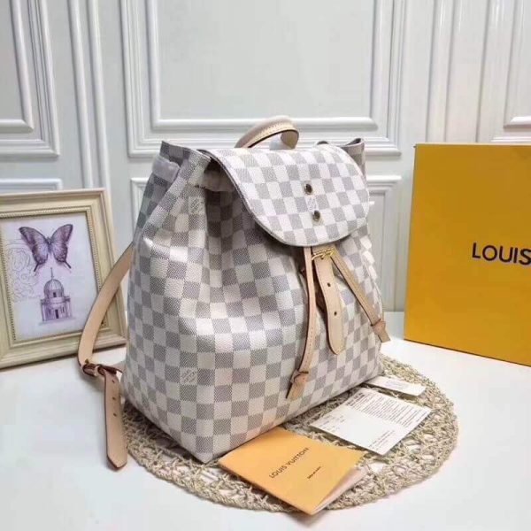 Louis Vuitton Damier Azur Sperone Backpack Replica N41578 - Image 4