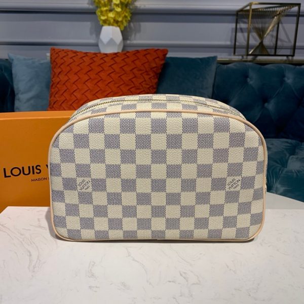 Louis Vuitton Damier Azur Toiletry Bag 25 Replica N41420 - Image 5