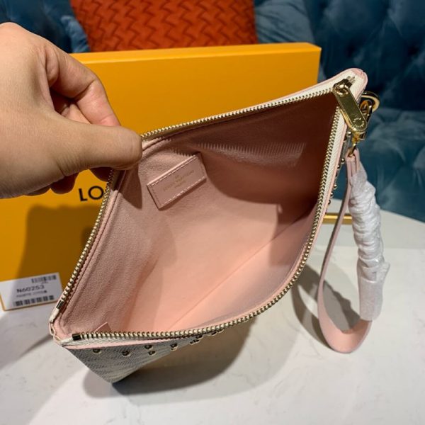 Louis Vuitton Damier Azur Canvas Zipped Pochette Replica - Image 9