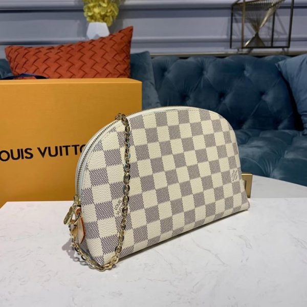 Replica LV Damier Azur Cosmetic Pouch GM M47353 - Image 2