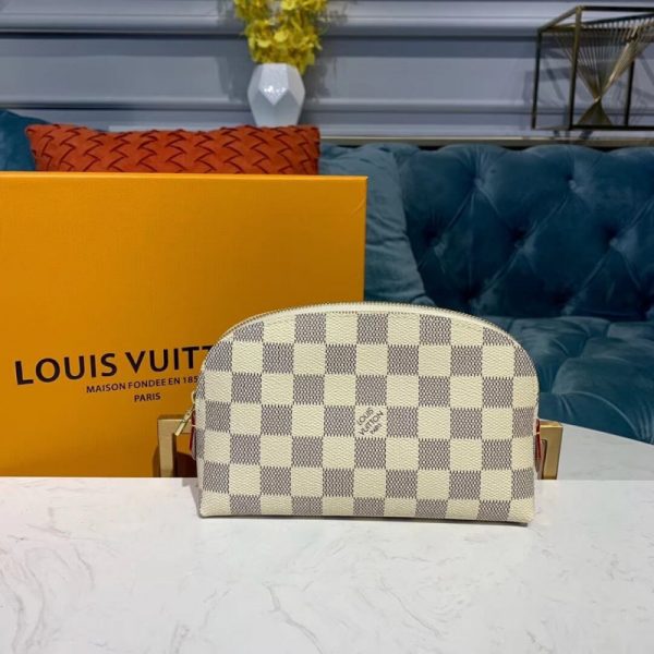 Replica LV Damier Azur Cosmetic Pouch N60024 - Image 2