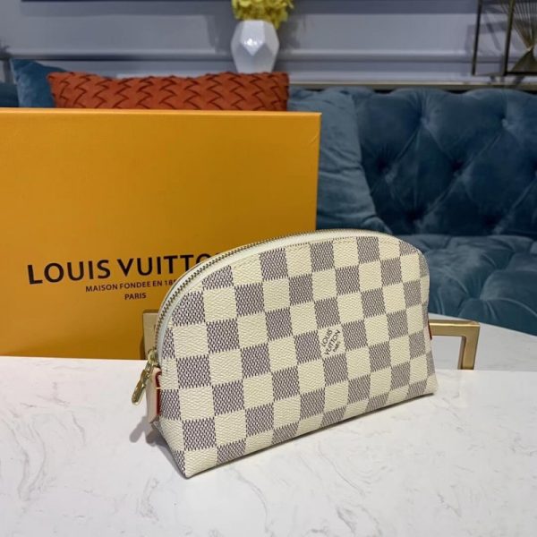 Replica LV Damier Azur Cosmetic Pouch N60024 - Image 3