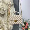 Best Replicas Bags - Louis Vuitton Damier Azur Croisette Replica N50053 Handbag Shop For Best Louis Vuitton LV Replica Bags With Cheap Price