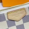 Best Replicas Bags - Louis Vuitton Damier Azur Double Zip Pochette Replica N60460 Shop For Best Louis Vuitton LV Replica Bags With Cheap Price