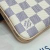 Best Replicas Bags - Louis Vuitton Damier Azur Double Zip Pochette Replica N60460 Shop For Best Louis Vuitton LV Replica Bags With Cheap Price