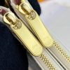 Best Replicas Bags - Louis Vuitton Damier Azur Double Zip Pochette Replica N60460 Shop For Best Louis Vuitton LV Replica Bags With Cheap Price