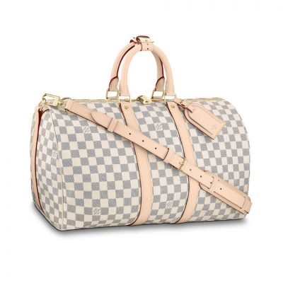 LV Damier Azur Keepall 45 Replica - Stylish Travel Bag