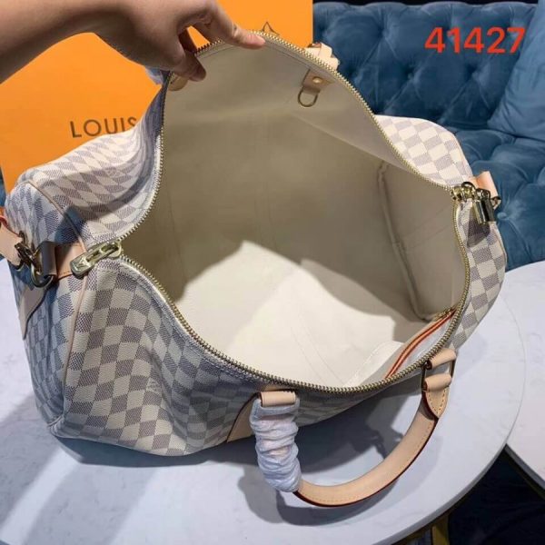 Replica LV Damier Azur Keepall Bandouliere 50 Bag - Image 11