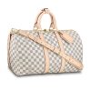 Best Replicas Bags - Replica LV Damier Azur Keepall Bandouliere 50 Bag Shop For Best Louis Vuitton LV Replica Bags With Cheap Price