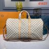 Best Replicas Bags - Replica LV Damier Azur Keepall Bandouliere 50 Bag Shop For Best Louis Vuitton LV Replica Bags With Cheap Price