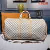 Best Replicas Bags - Louis Vuitton Damier Azur Keepall 55 Replica N41429 Shop For Best Louis Vuitton LV Replica Bags With Cheap Price
