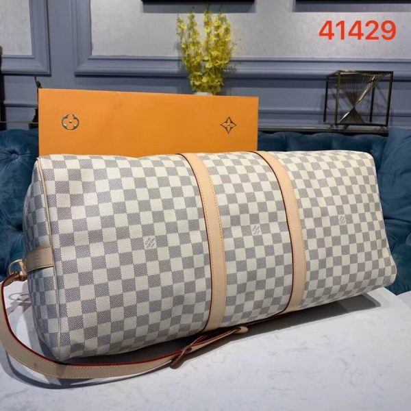 Louis Vuitton Damier Azur Keepall 55 Replica N41429 - Image 6