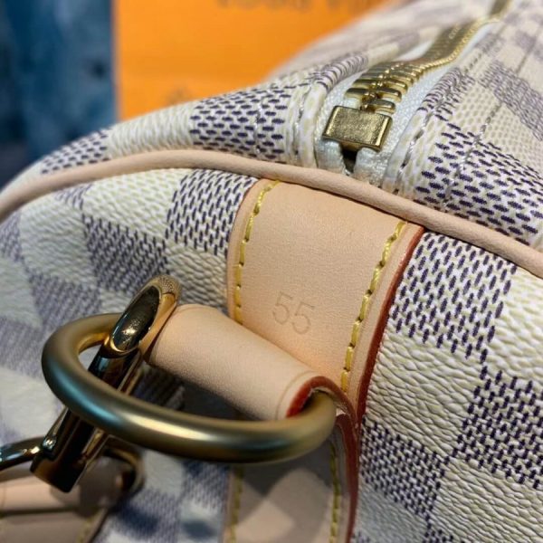 Louis Vuitton Damier Azur Keepall 55 Replica N41429 - Image 8