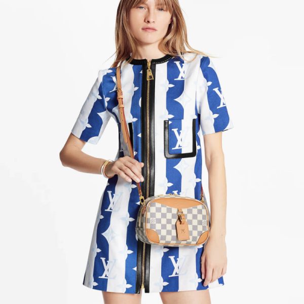 Replica LV Damier Azur Mini Deauville N50048 Handbag - Image 2