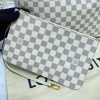 Best Replicas Bags - LV Damier Azur Neverfull MM N45295 Pink Replica Handbag Shop For Best Louis Vuitton LV Replica Bags With Cheap Price