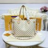 Best Replicas Bags - Authentic-Look Louis Vuitton Damier Azur Neverfull MM Replica Shop For Best Louis Vuitton LV Replica Bags With Cheap Price