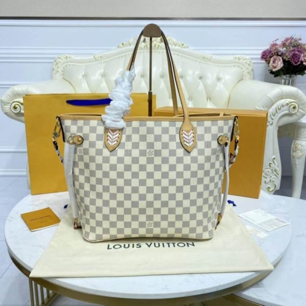 Authentic-Look Louis Vuitton Damier Azur Neverfull MM Replica - Image 5