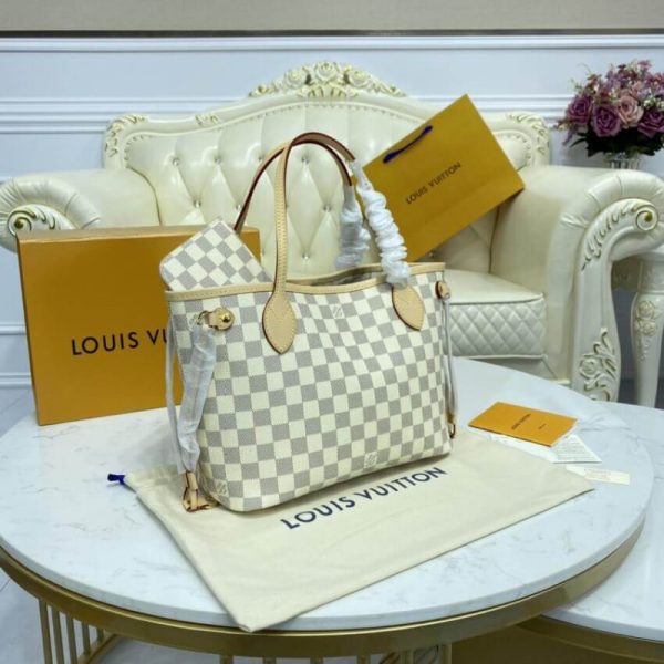 Louis Vuitton Damier Azur Neverfull PM Replica Bag N41362 - Image 3