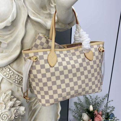 Louis Vuitton Damier Azur Neverfull PM Pink Replica