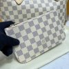 Best Replicas Bags - Louis Vuitton Damier Azur Neverfull PM Pink Replica Shop For Best Louis Vuitton LV Replica Bags With Cheap Price