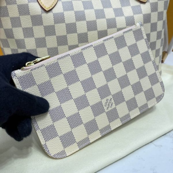 Louis Vuitton Damier Azur Neverfull PM Pink Replica - Image 7