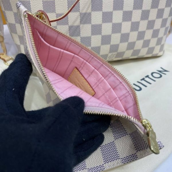 Louis Vuitton Damier Azur Neverfull PM Pink Replica - Image 8