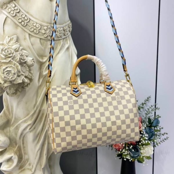 Louis Vuitton Damier Azur Speedy Bandouliere 30 Replica Bag - Image 3
