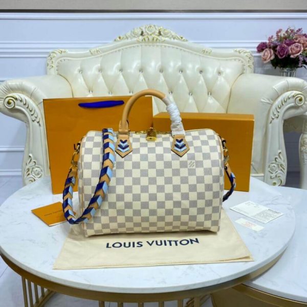 Louis Vuitton Damier Azur Speedy Bandouliere 30 Replica Bag - Image 4