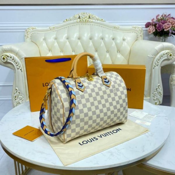 Louis Vuitton Damier Azur Speedy Bandouliere 30 Replica Bag - Image 5